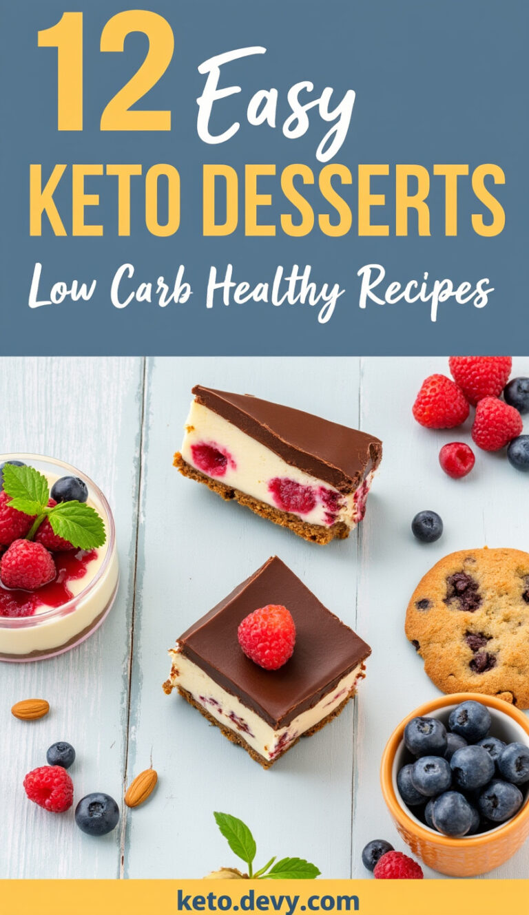 12 Easy Keto Desserts – Low Carb Healthy Recipes