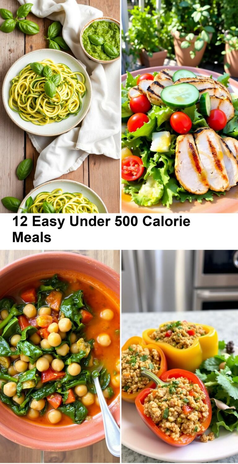 12 Easy Under 500 Calorie Meals