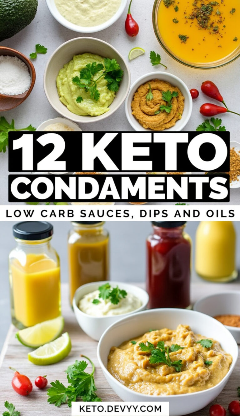 12 Keto Condiments: Low Carb Sauces, Dips and Oils