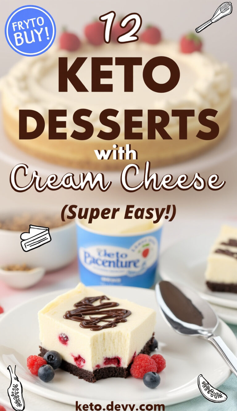 12 Keto Desserts With Cream Cheese (Super Easy!)