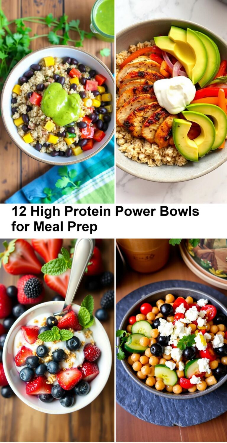 12 High Protein Power Bowls for Meal Prep
