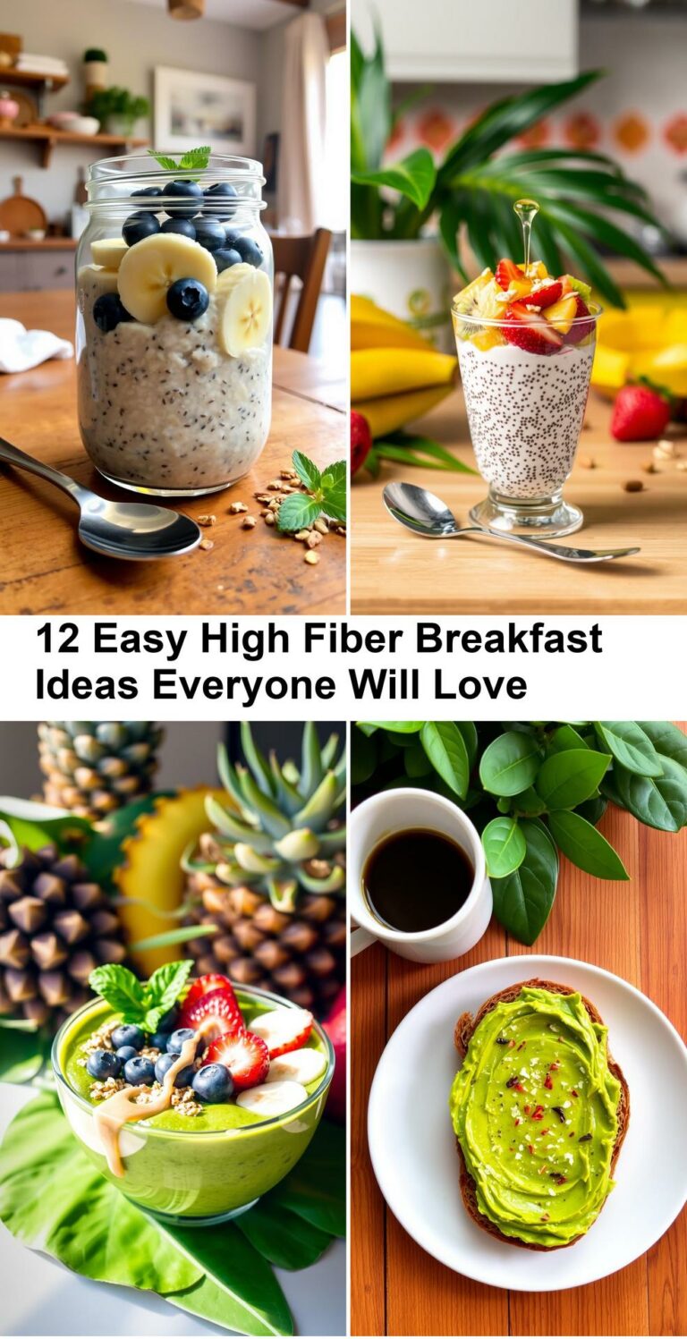 12 Easy High Fiber Breakfast Ideas Everyone Will Love