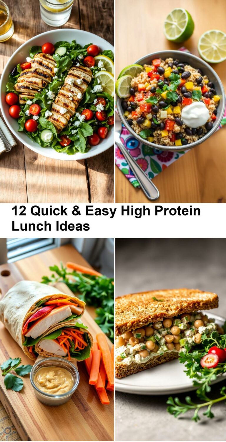12 Quick & Easy High Protein Lunch Ideas
