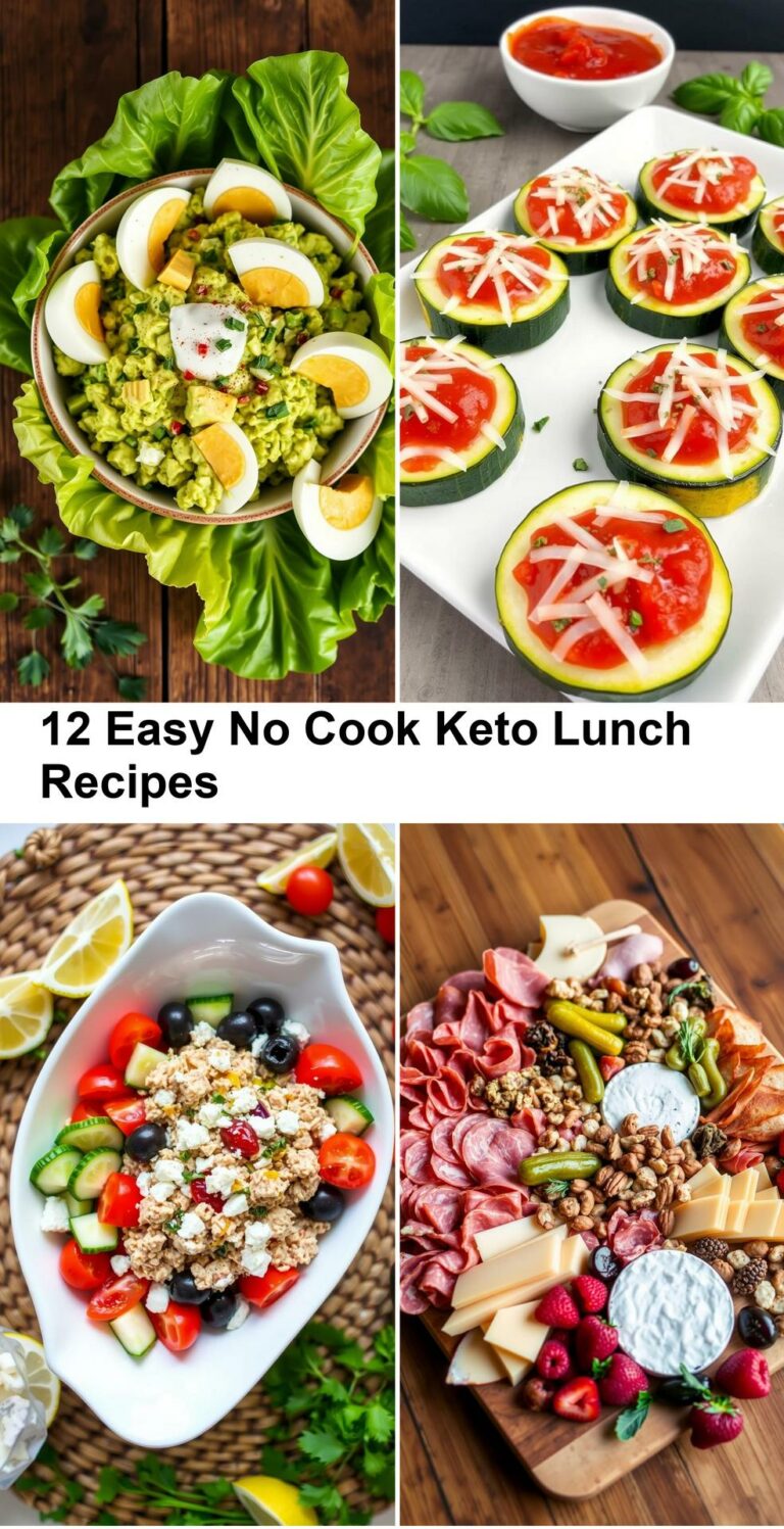 12 Easy No Cook Keto Lunch Recipes