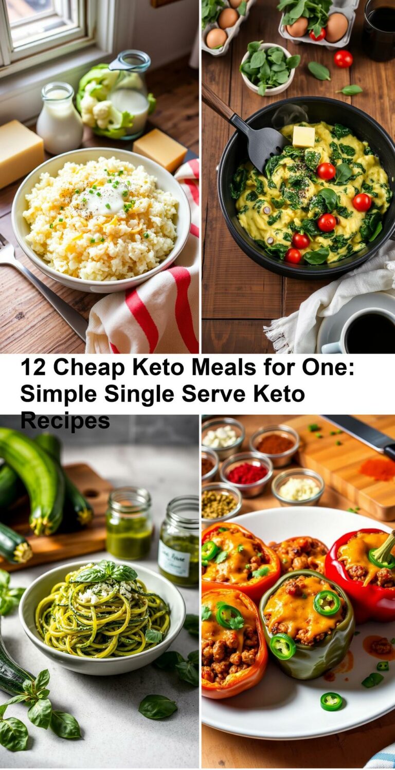12 Cheap Keto Meals for One: Simple Single Serve Keto Recipes