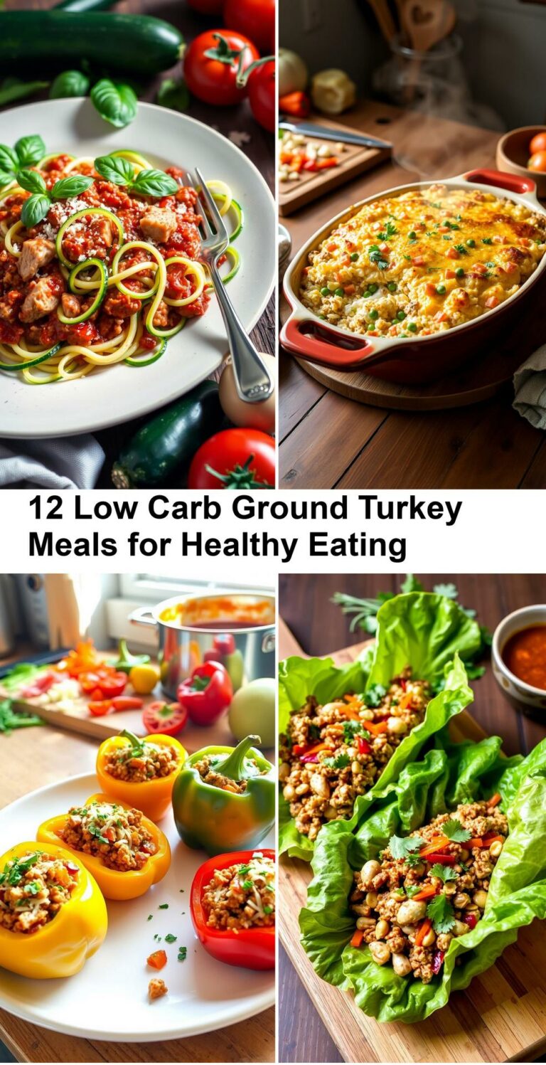 12 Low Carb Ground Turkey Meals for Healthy Eating