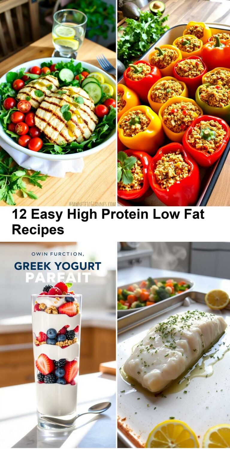 12 Easy High Protein Low Fat Recipes