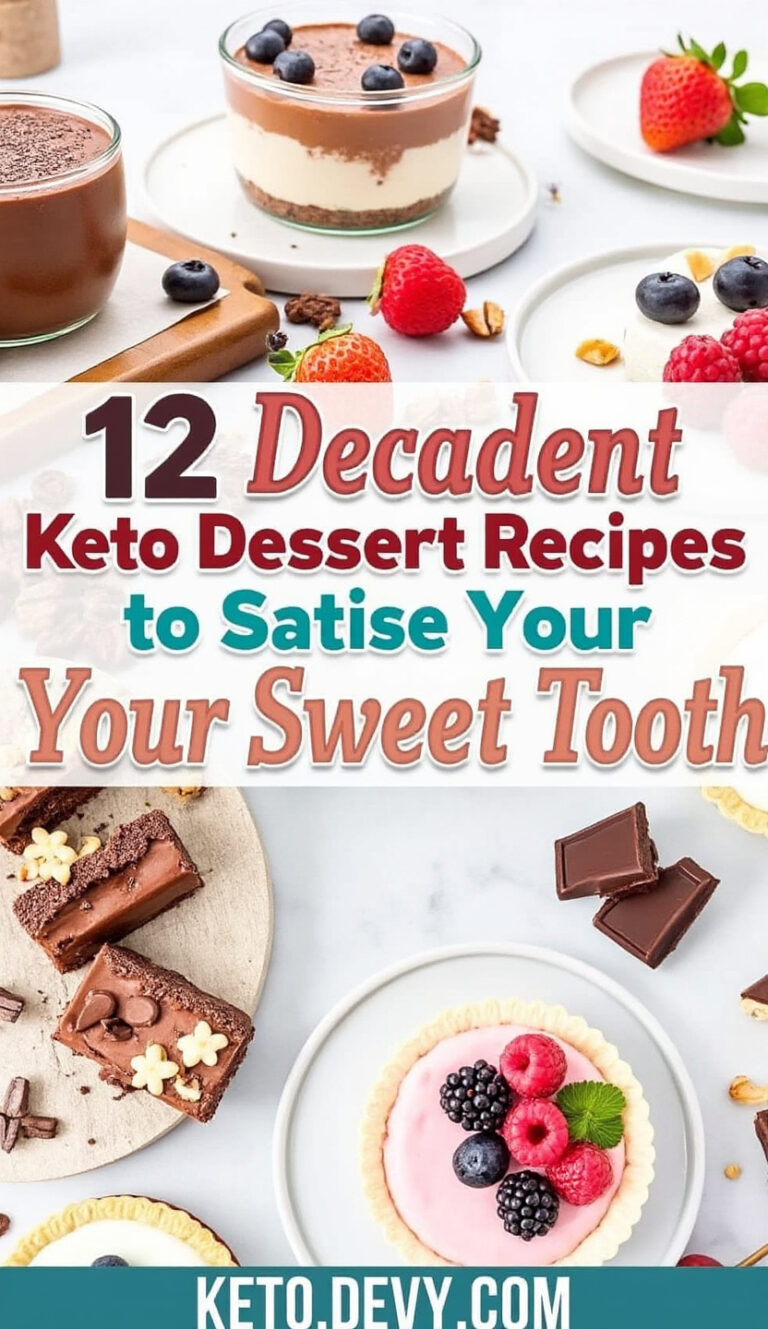 12 Decadent Keto Dessert Recipes to Satisfy Your Sweet Tooth
