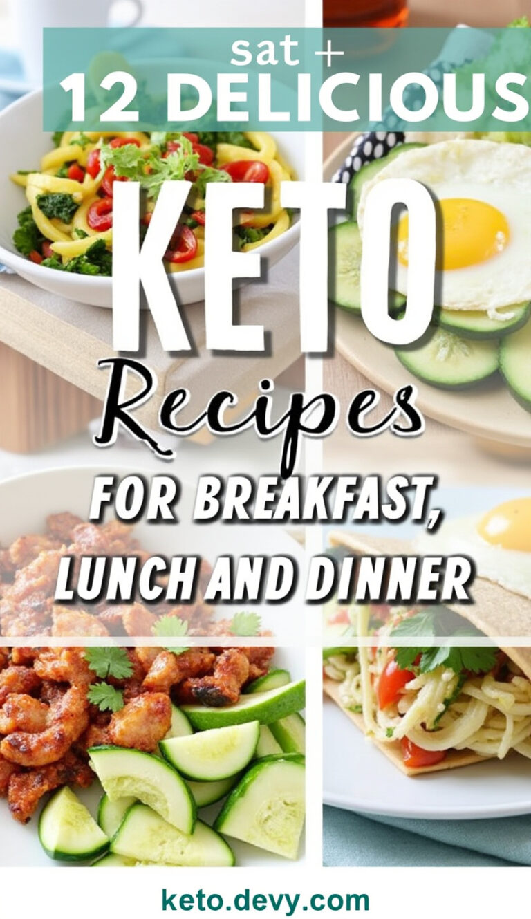 12 Delicious Keto Recipes for Breakfast, Lunch and Dinner