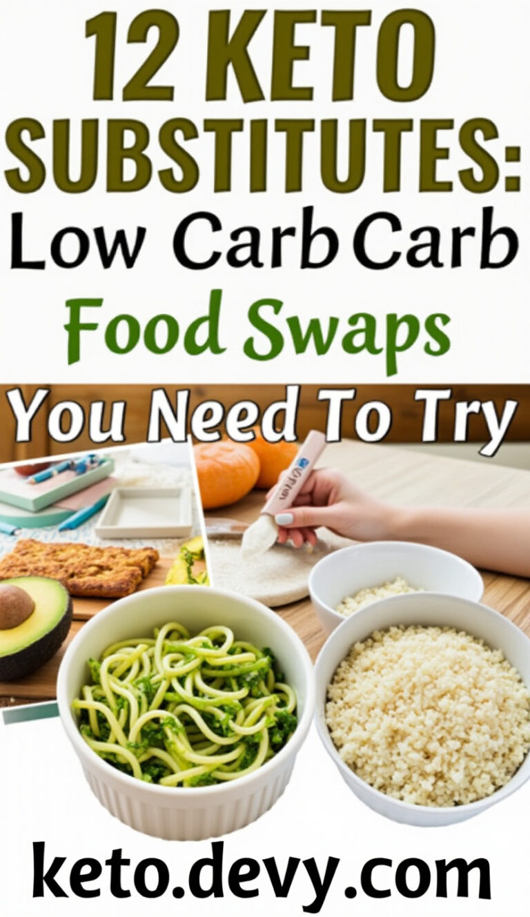 12 Keto Substitutes: Low Carb Food Swaps You Need to Try