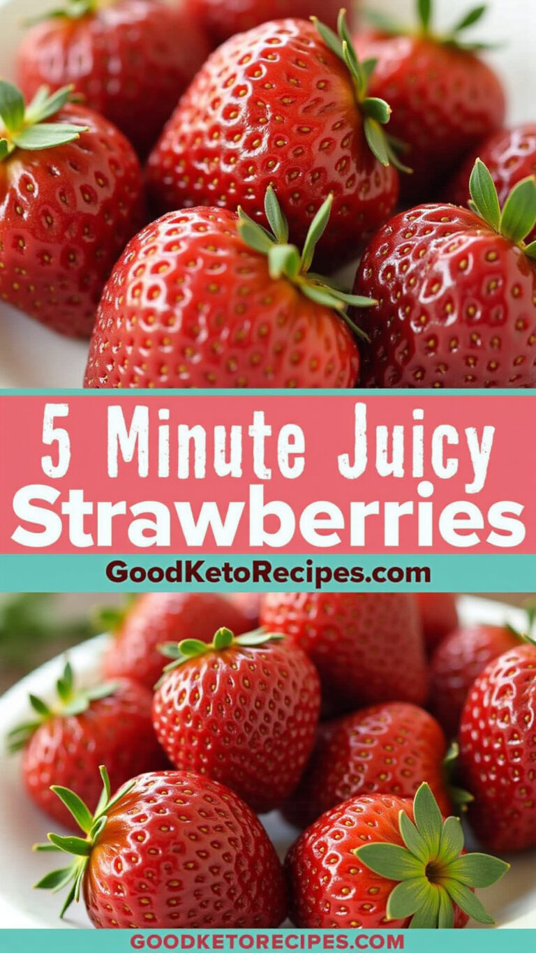 5 Minute Juicy Air Fryer Strawberries
