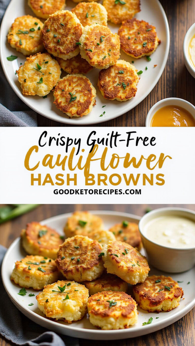 Crispy Guilt-Free Cauliflower Hash Browns