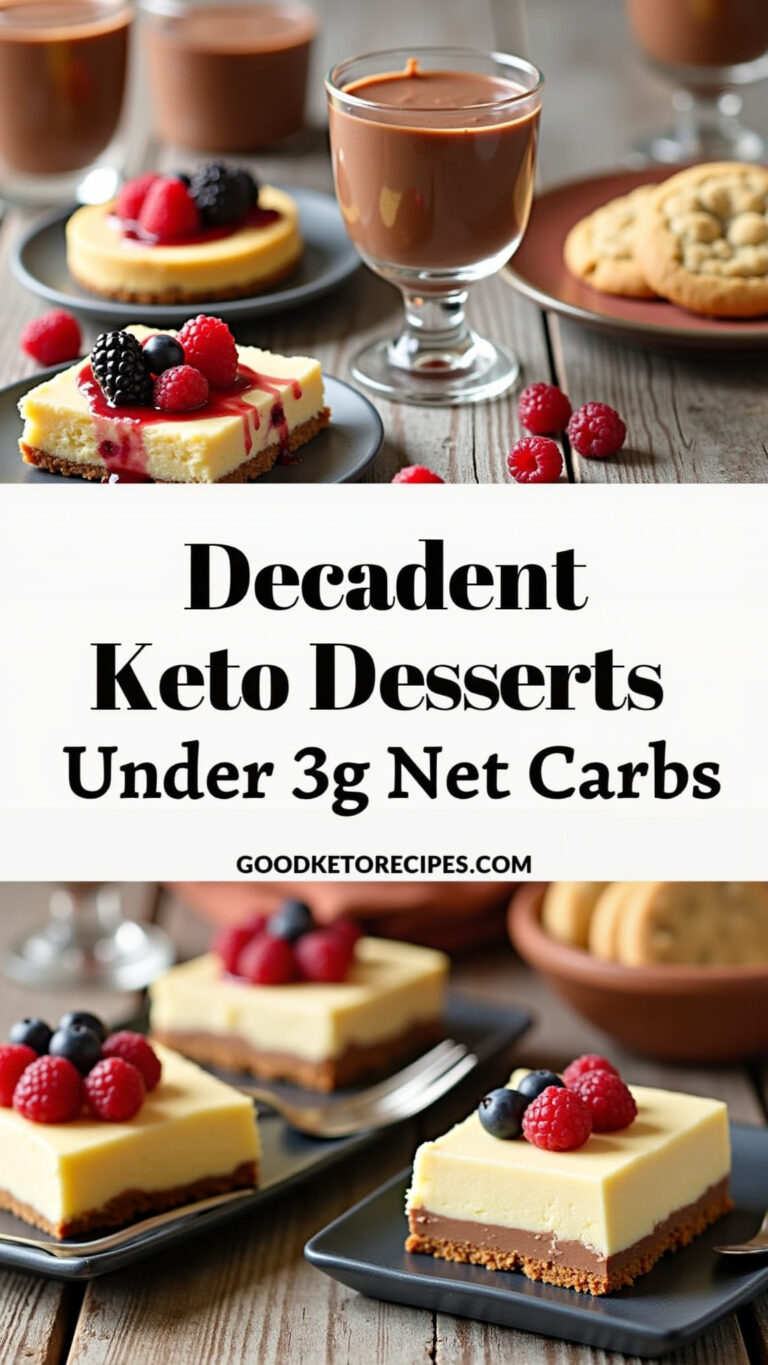 Decadent Keto Desserts Under 3g Net Carbs