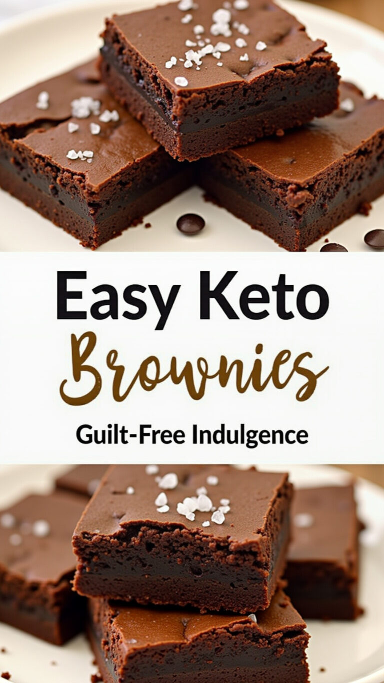Easy Keto Brownies: Guilt-Free Indulgence