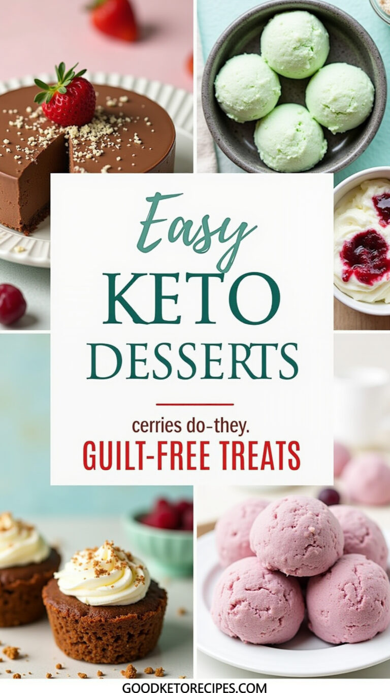 Easy Keto Desserts: Guilt-Free Treats