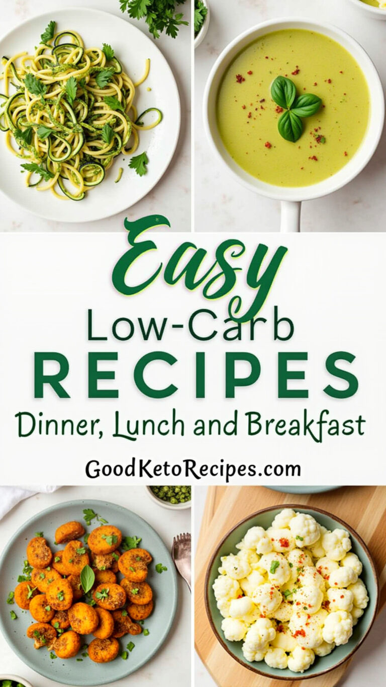 Easy Low-Carb Recipes: Dinner, Lunch, and Breakfast