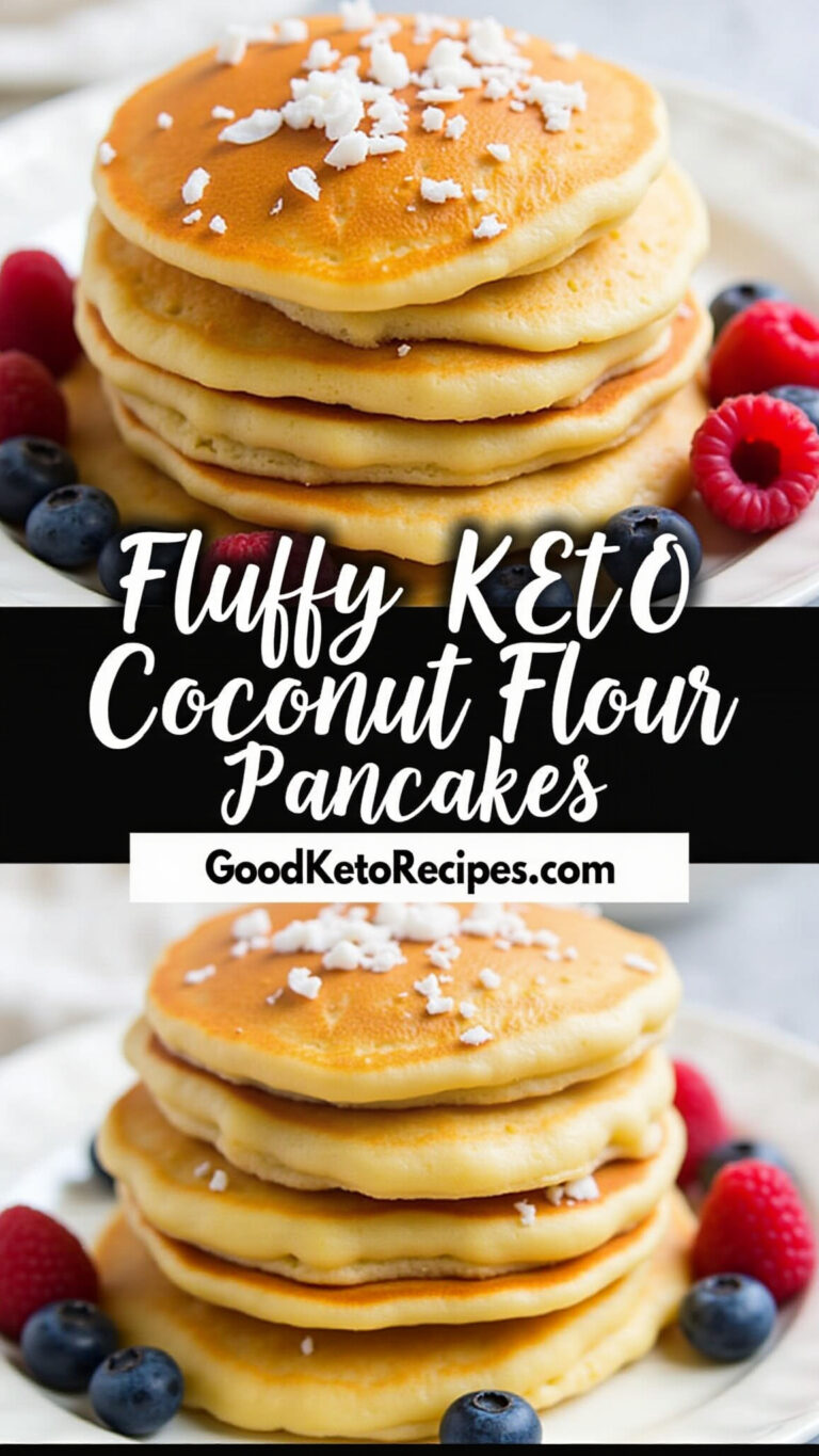Fluffy Keto Coconut Flour Pancakes