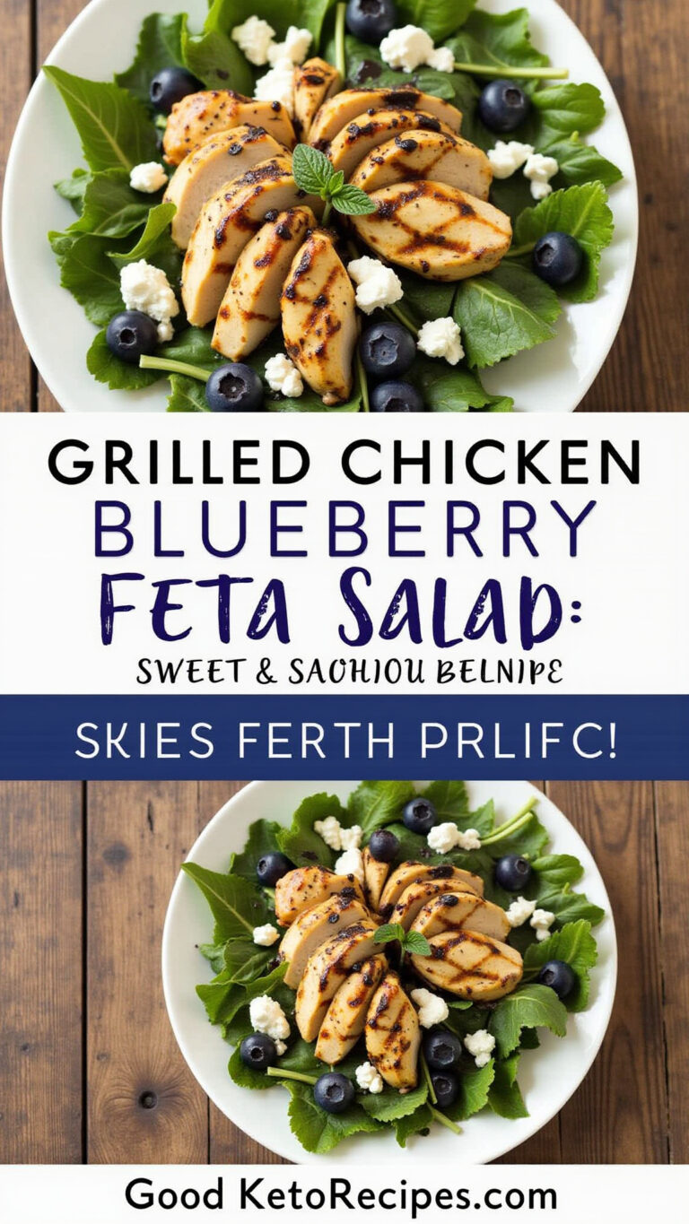 Grilled Chicken Blueberry Feta Salad: Sweet & Savory Delight