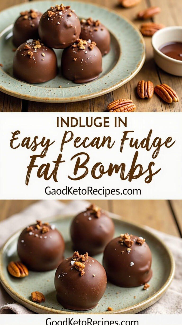 Indulge in Easy Pecan Fudge Fat Bombs