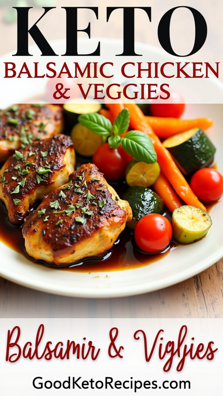 Keto Balsamic Chicken & Veggies: Easy Recipe