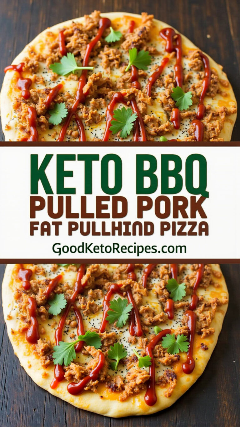 Keto BBQ Pulled Pork Fathead Pizza