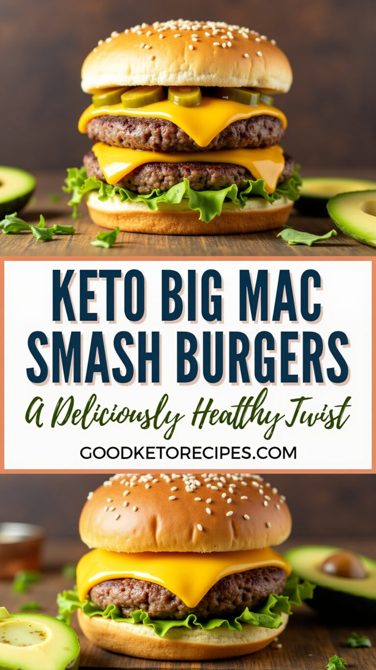 Keto Big Mac Smash Burgers: A Deliciously Healthy Twist