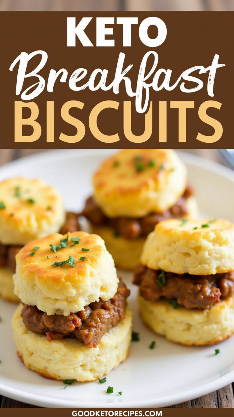 Keto Breakfast Biscuits: Sausage & Cheese Bombs