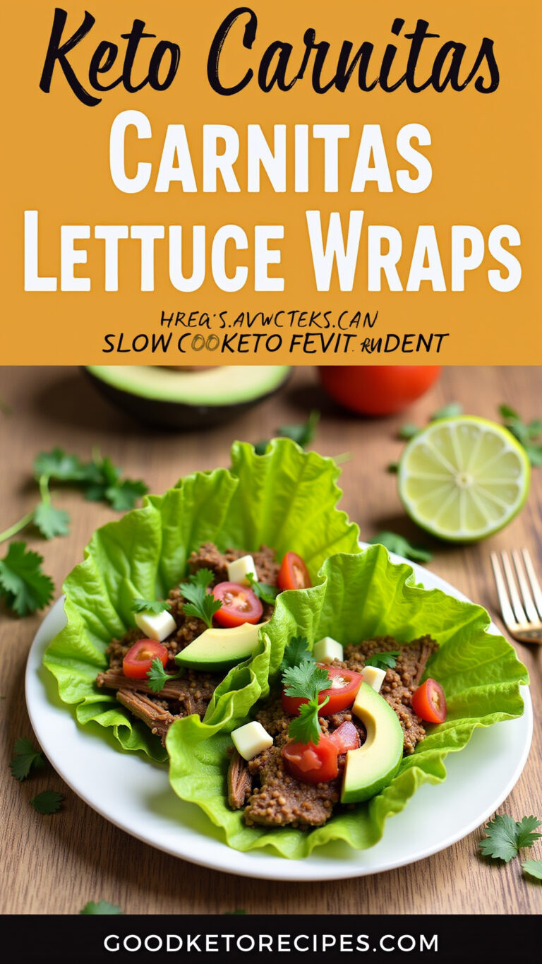 Keto Carnitas Lettuce Wraps: Slow Cooker Perfection