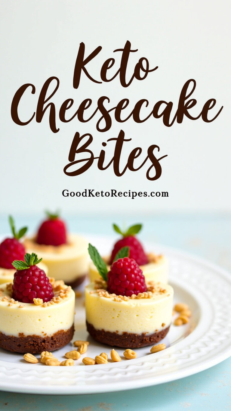 Keto Cheesecake Bites: No-Bake Bliss
