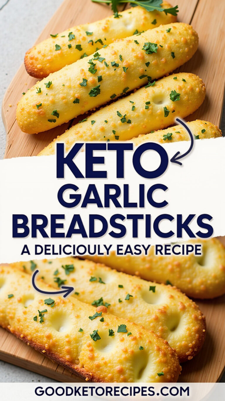 Keto Cheesy Garlic Breadsticks: A Deliciously Easy Recipe