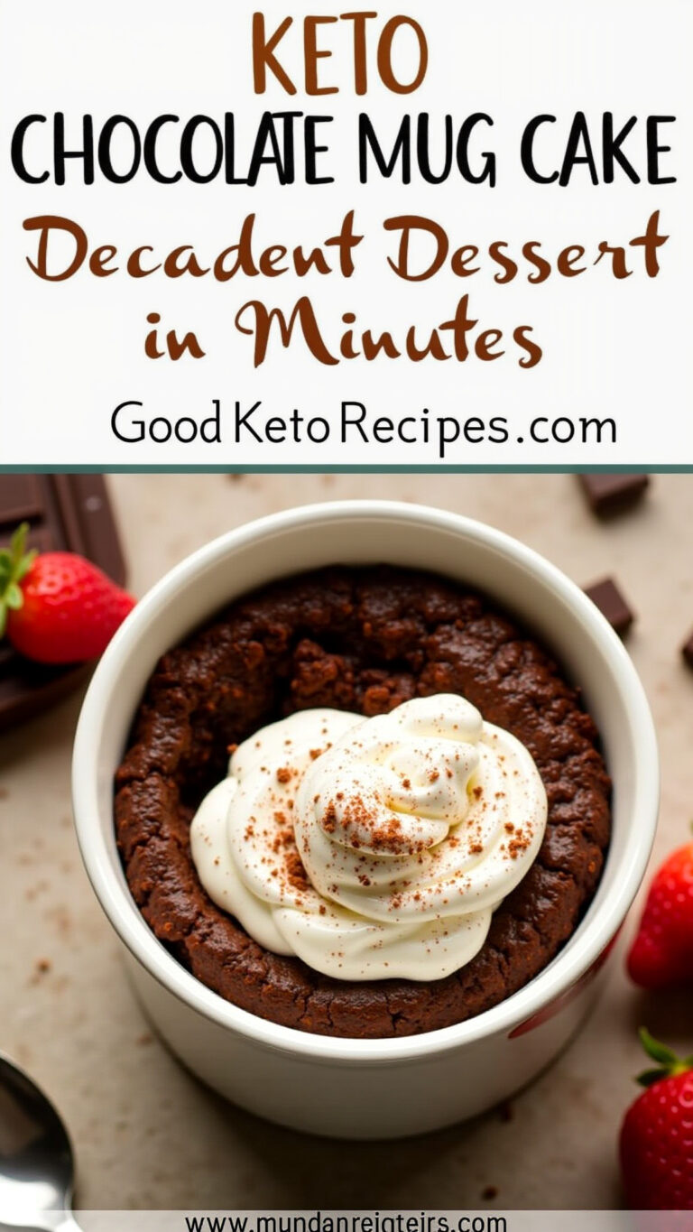 Keto Chocolate Mug Cake: Decadent Dessert in Minutes