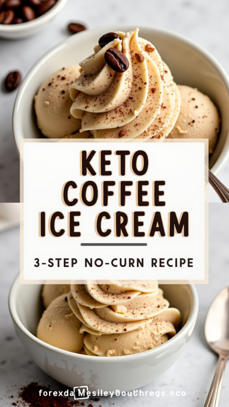 Keto Coffee Ice Cream: 3-Step No-Churn Recipe