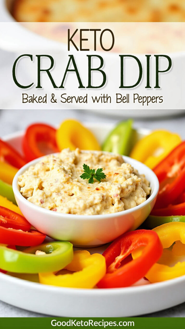 Keto Crab Dip Delight: Baked & Served with Bell Peppers