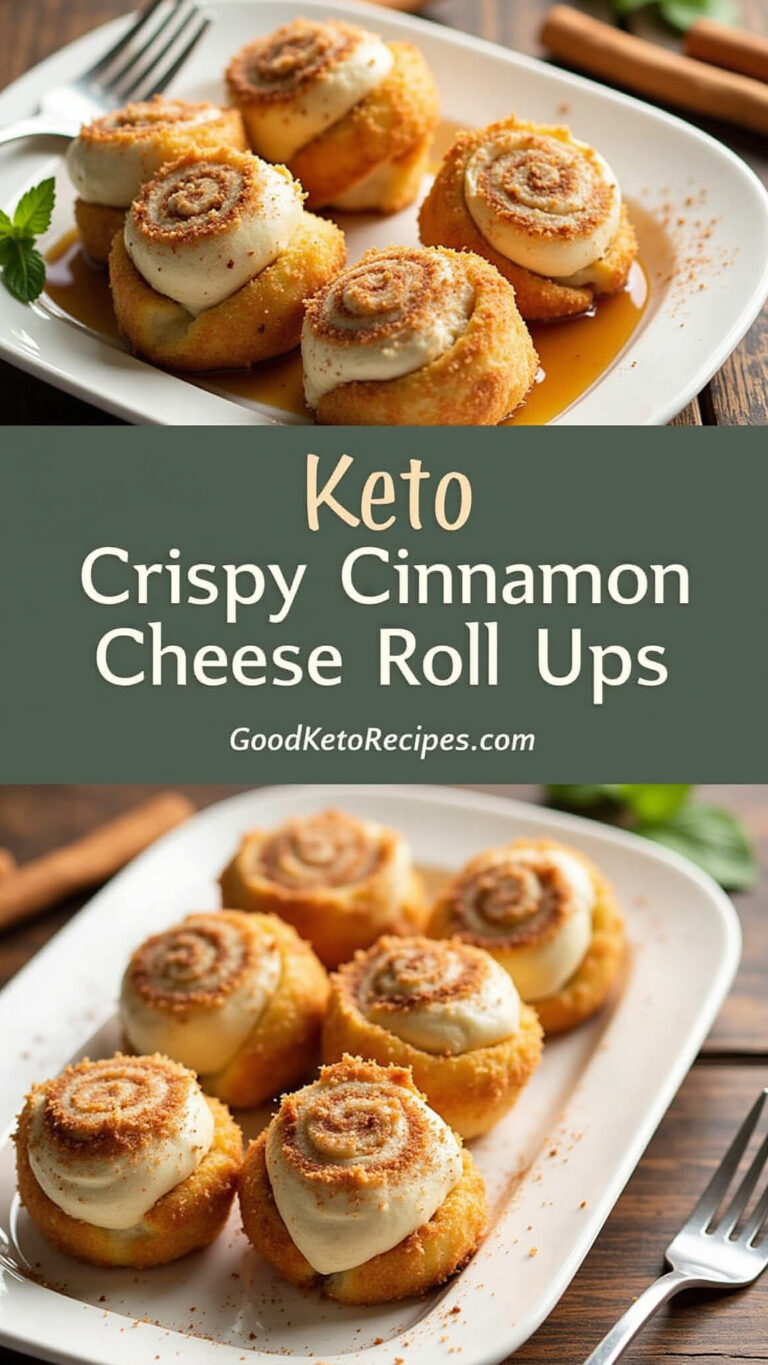 Keto Crispy Cinnamon Cream Cheese Roll Ups