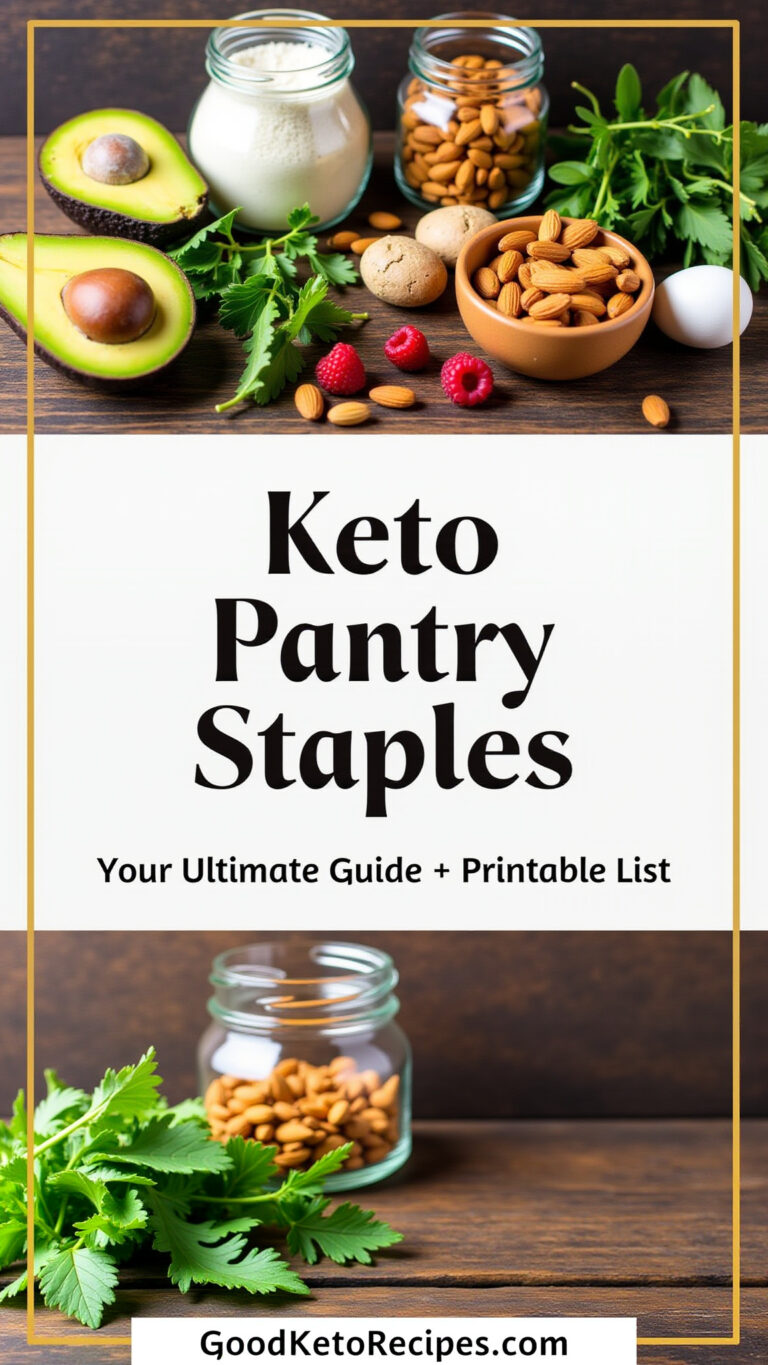 Keto Pantry Staples: Your Ultimate Guide + Printable List