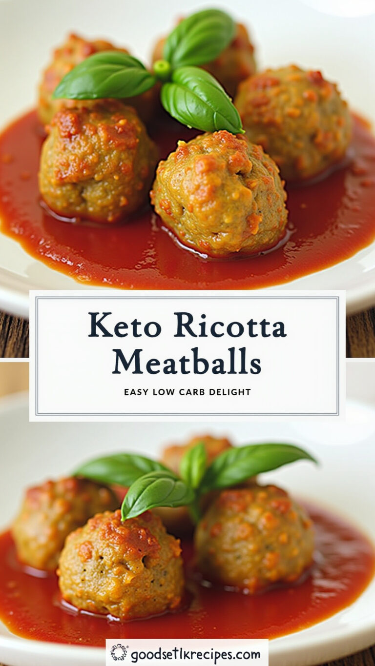 Keto Ricotta Meatballs: Easy Low Carb Delight
