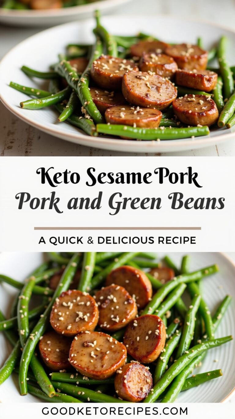 Keto Sesame Pork and Green Beans: A Quick & Delicious Recipe