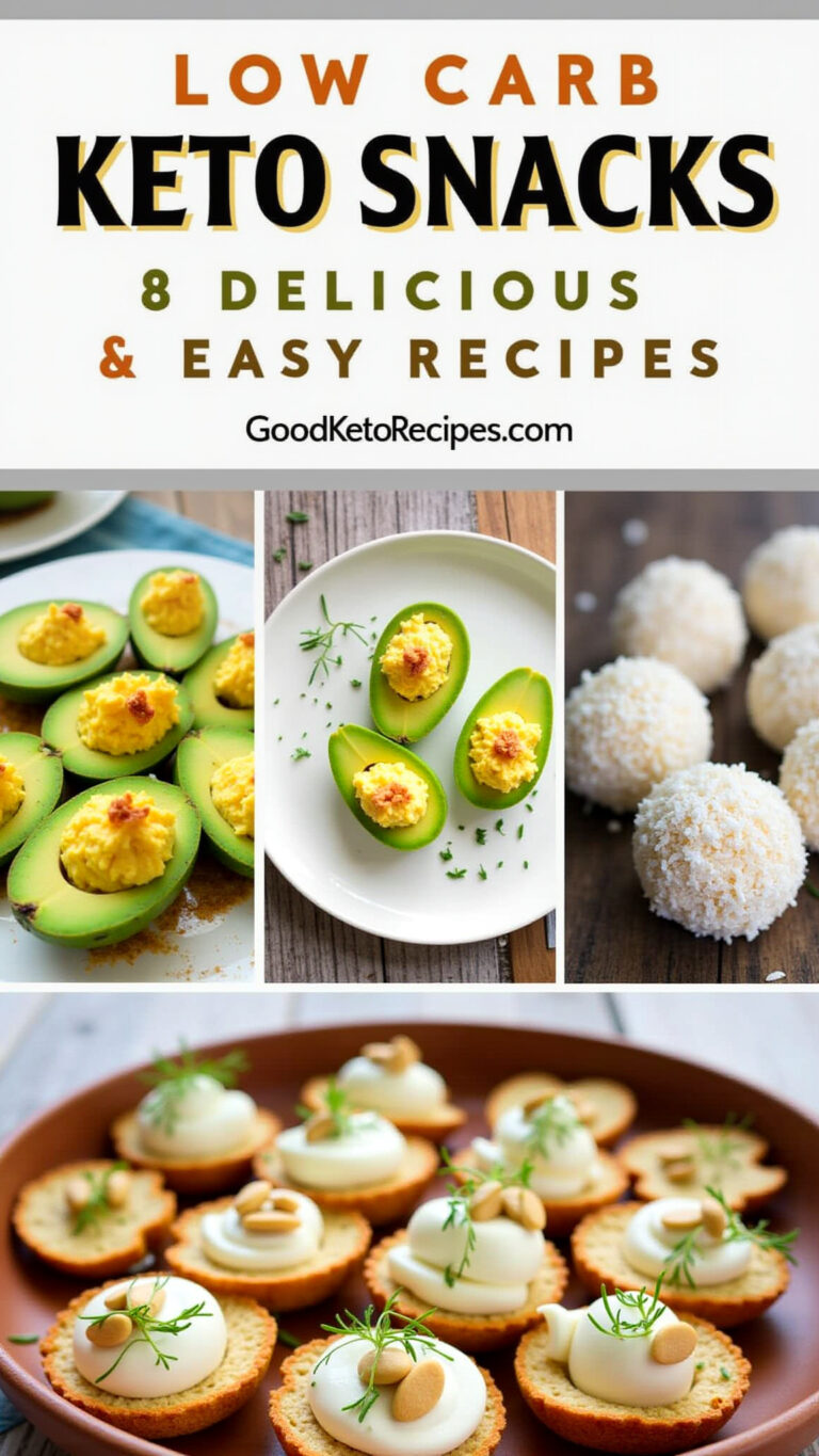 Keto Snacks: 8 Delicious & Easy Recipes