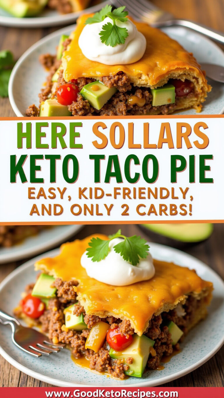 Keto Taco Pie: Easy, Kid-Friendly, and ONLY 2 Carbs!
