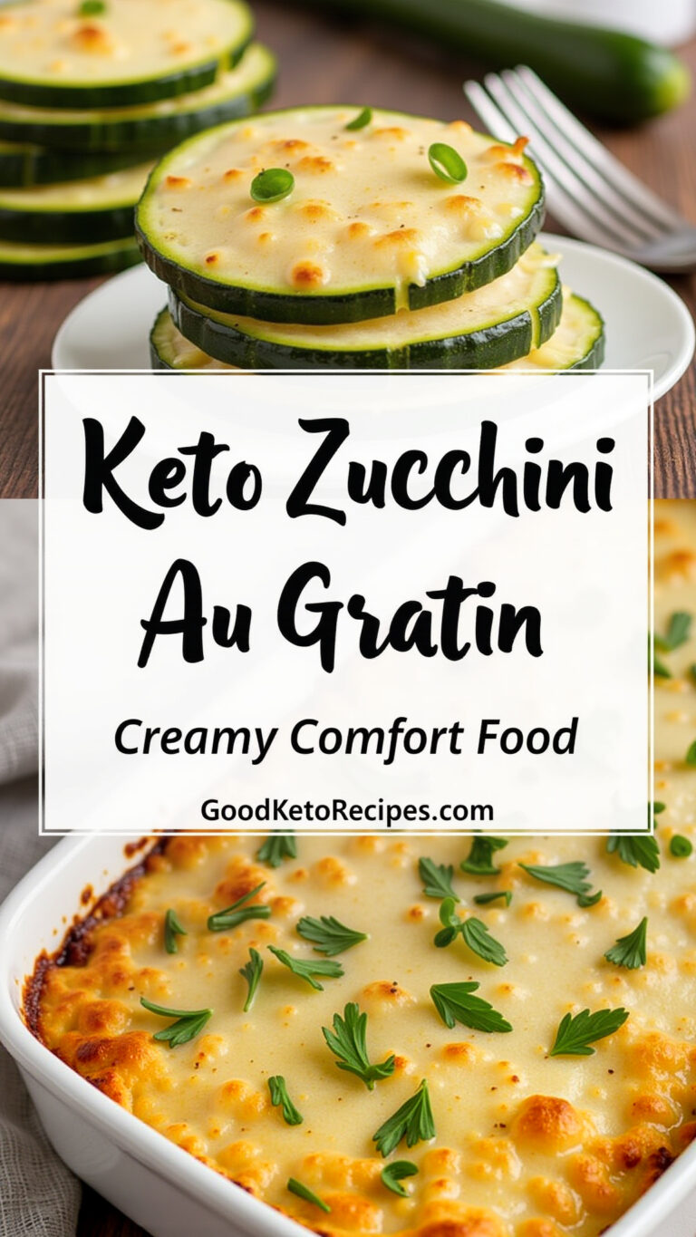 Keto Zucchini Au Gratin: Creamy Comfort Food