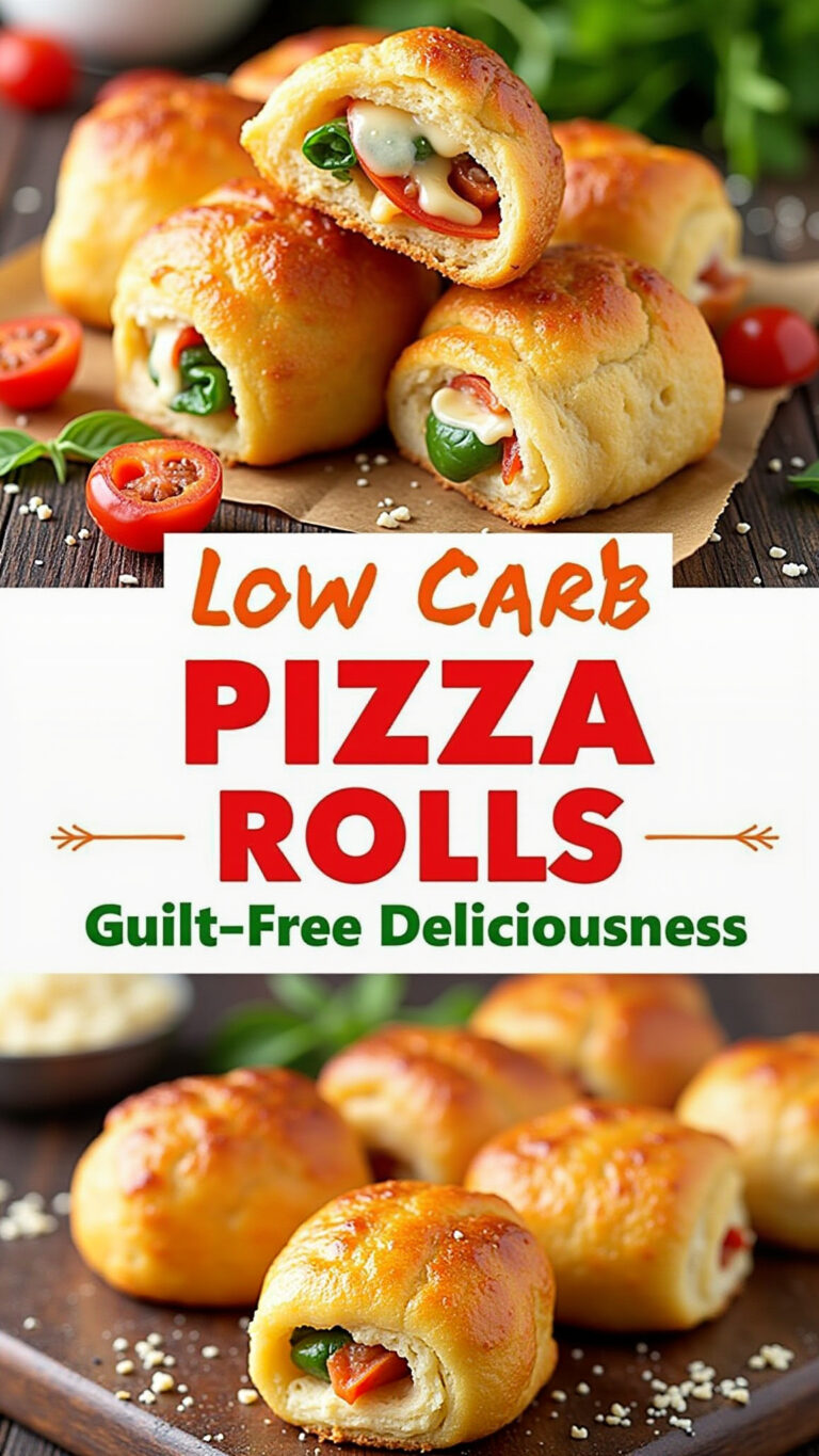 Low Carb Pizza Rolls: Guilt-Free Deliciousness