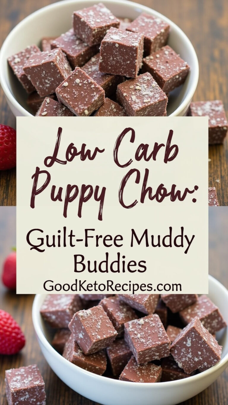 Low Carb Puppy Chow: Guilt-Free Muddy Buddies