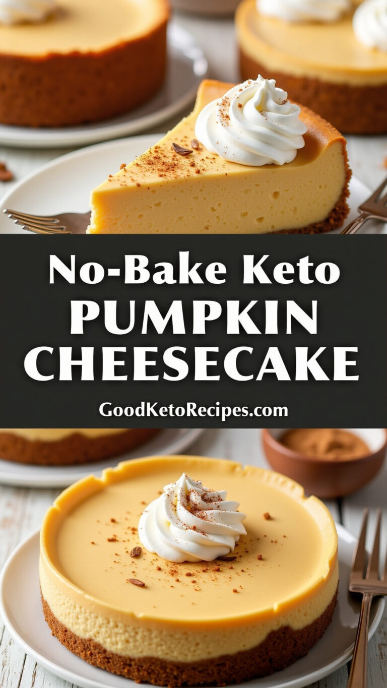 No-Bake Keto Pumpkin Cheesecake