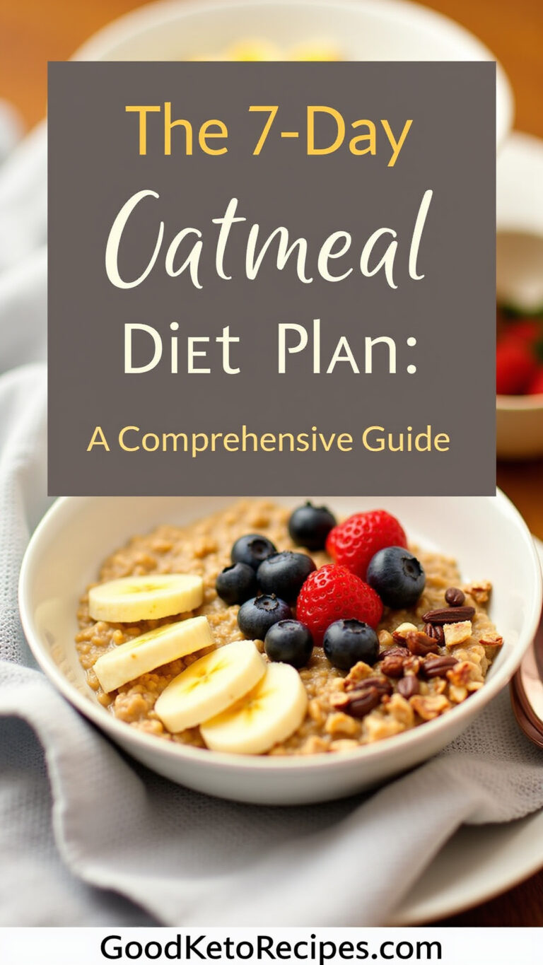 The 7-Day Oatmeal Diet Plan: A Comprehensive Guide