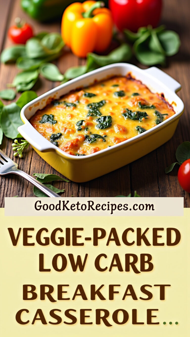 Veggie-Packed Low Carb Breakfast Casserole